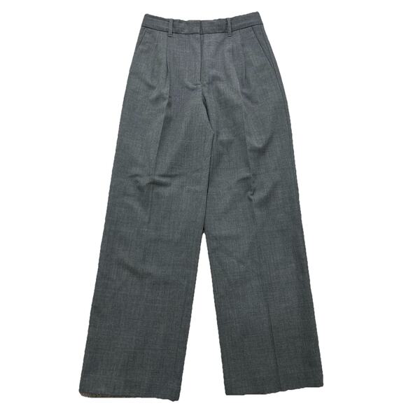 Artizia Wilfred Wool The Effortless Pant Wide Leg Pants Women's 6 Charcoal - Picture 1 of 8